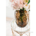 Leopard gefleckte Blumenglas Vase Knospe Vase